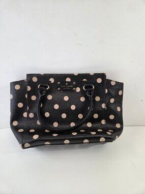 Kate Spade Polka Dot Purse Bag Satchel Black Small